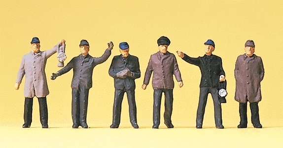 Working People -- Railway Shunters DB, HO, Preiser Kg 14018