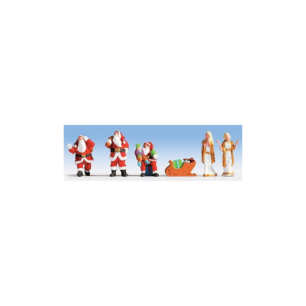 Christmas Figures -- pkg(6), HO, Walthers SceneMaster 6031