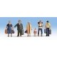 Passengers pkg(6) -- Ready to Board, HO, Walthers SceneMaster 6040