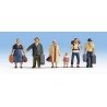 Passengers pkg(6) -- Ready to Board, HO, Walthers SceneMaster 6040