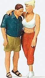 Individual Figures -- Couple Standing, HO, Preiser Kg 28136
