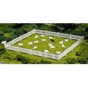 Animals -- Sheep (12 white, 1 black), HO, Atlas Model Railroad Co. 779