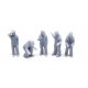 Recreation & Sports -- Fishermen pkg(5), HO, All Scale Miniatures 870994