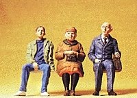 Seated People -- Wearing Fall Clothes, G, Preiser Kg 45081