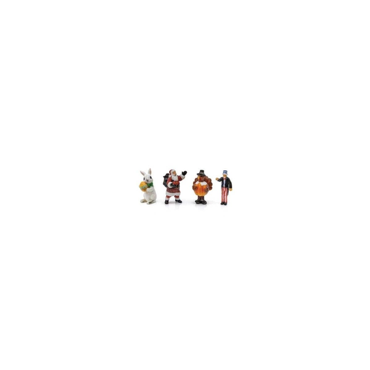Find Me Figures Scenic Accents(R) -- Holiday Figures pkg(4), HO, Woodland Scenics 2868