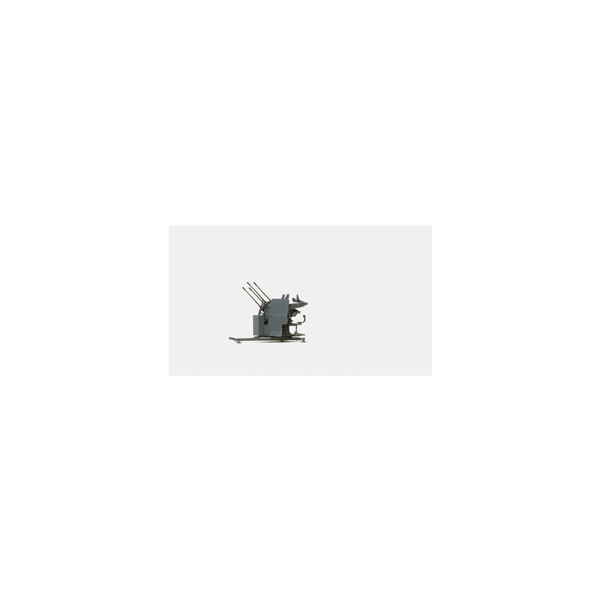 Former German Army WWII - Anti-Aircraft Gun -- 2cm Flakvierling 38 w/Trailer SdAnh 52, Unpainted, HO, Preiser Kg 16582