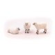 Sheep -- Unpainted 3D Printed Figures pkg(5), HO, All Scale Miniatures 870963