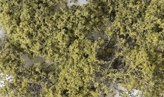 Fine Leaf Foliage(TM) - 75 Cu. In. 1.2 Cu. m. -- Olive Green, All Scales, Woodland Scenics 1133