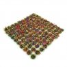 Grass Tufts 5/32′ 4mm -- Mixed Flowers pkg(100), All Scales, Peco SGTMIX04