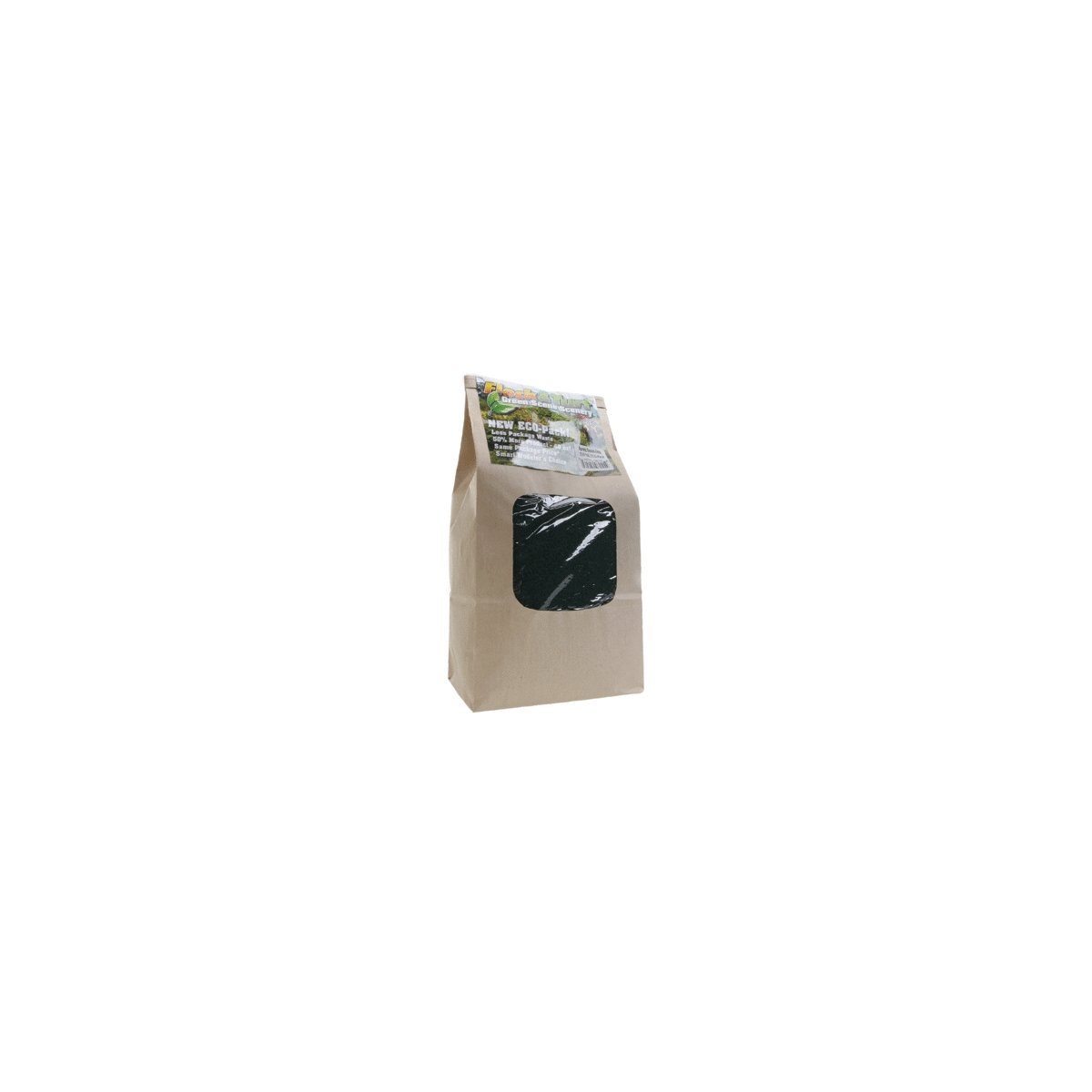 Flock & Turf Ground Cover ECO Pack Bag - 48oz 1.4L -- Fine - Forest Green, All Scales, Scenic Express 815E
