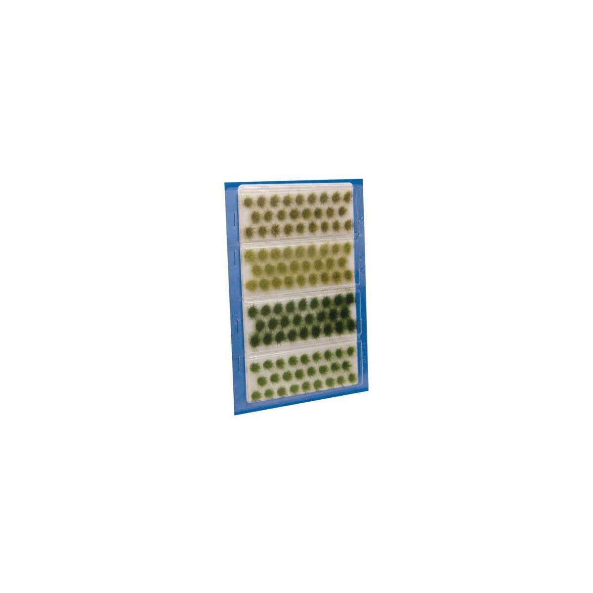 Grass Tufts - 1/4′ 0.6cm Tall pkg(104) -- Wild Mix Short, HO, Walthers SceneMaster 1134