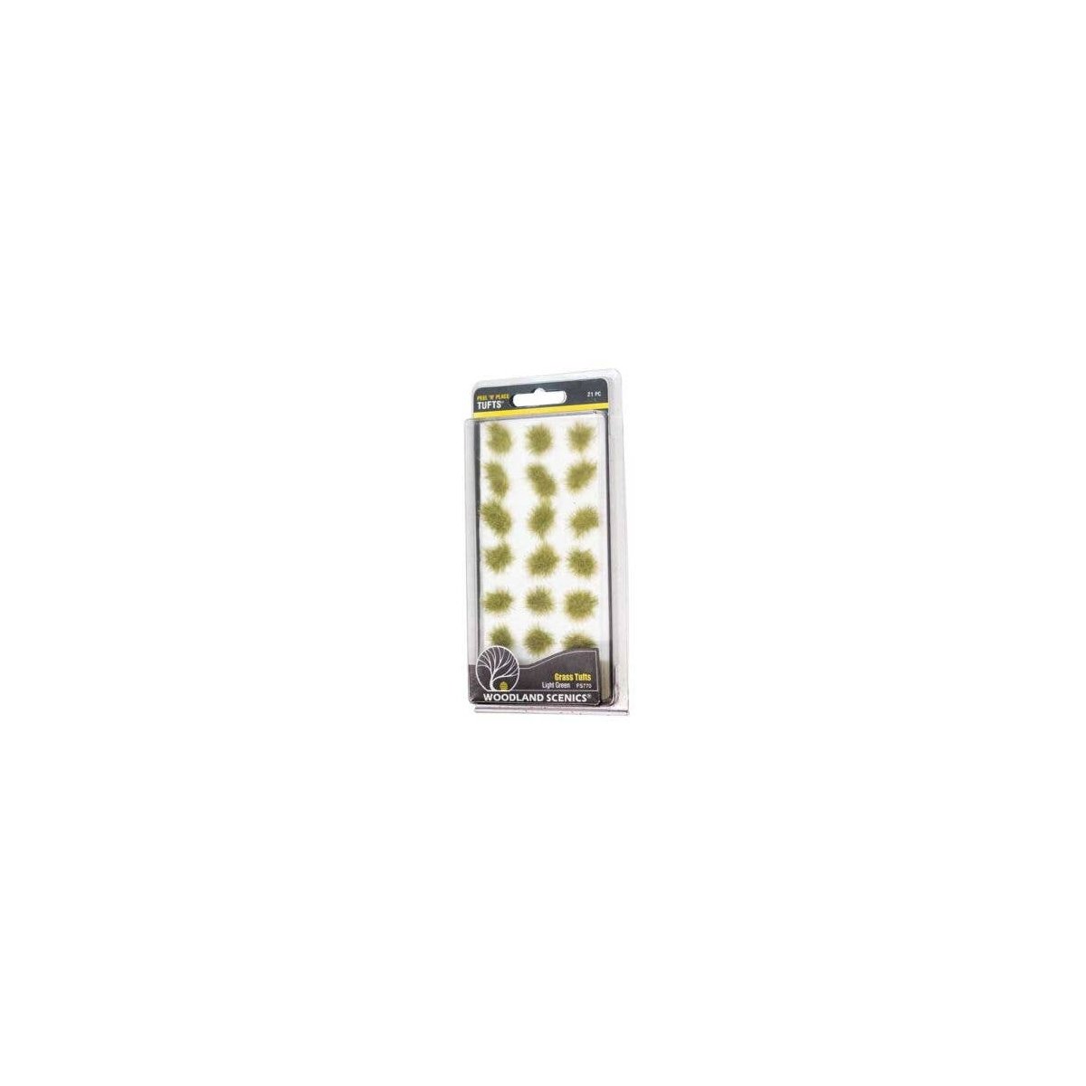 Peel `n` Place Tufts -- Light Green Grass, All Scales, Woodland Scenics 770