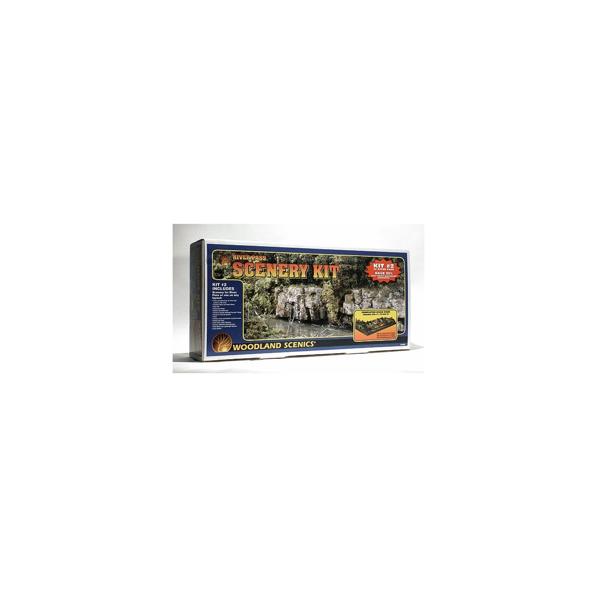River Pass Scenery Kit, HO, Woodland Scenics 1488