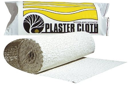 Plaster Cloth Roll -- 8` Wide x 15` Long 10 Sq Ft 20.3cm x 4.6m .9 sq m, All Scales, Woodland Scenics 1203