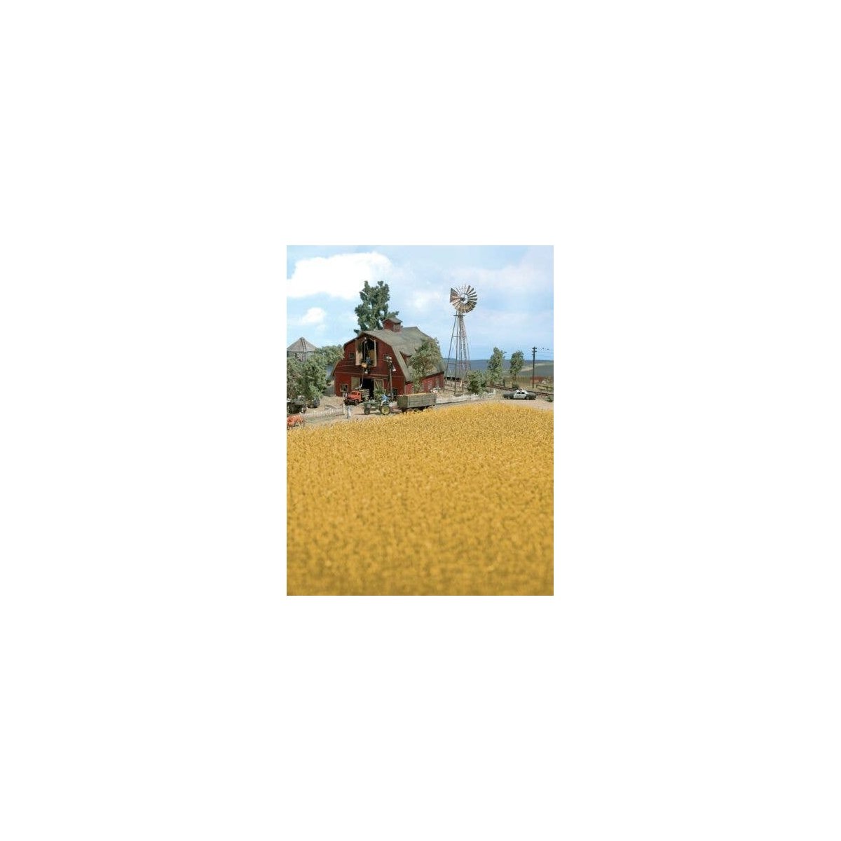 Harvest Corn Field -- Brown, HO, Walthers SceneMaster 1141