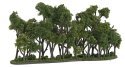 Hedge Row - Woodland Classics(TM) Ready Made Trees(TM) -- 8-1/4 x 1 to 4′ 20.9 x 2.5 to, All Scales, Woodland Scenics 3582