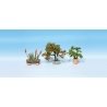 3 Ornamental Plants in Flower Pots -- Set 4, HO, Noch Gmbh & Co 14020