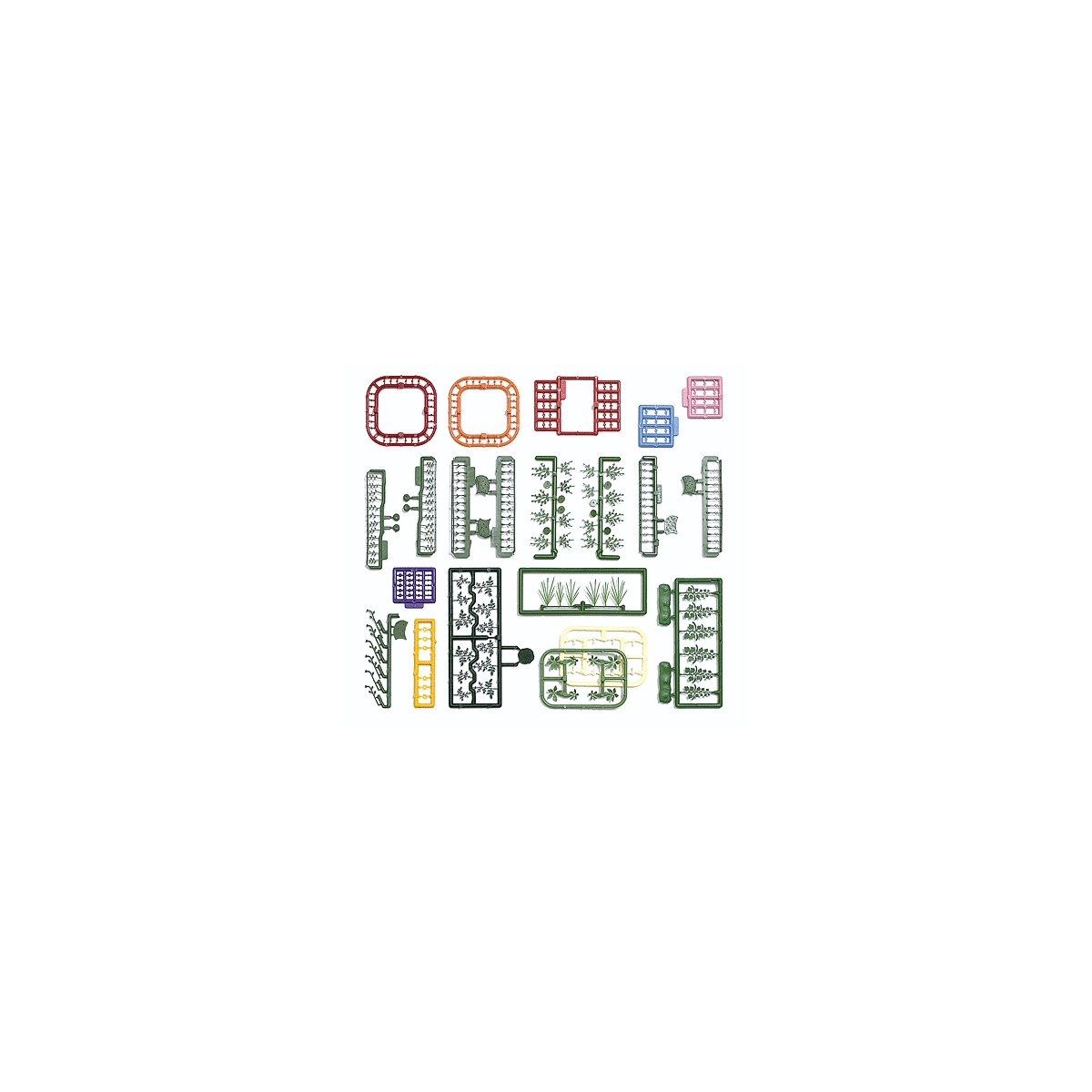 Flower & Plant Set -- Kit, HO, Busch Gmbh & Co Kg 1258