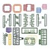 Flower & Plant Set -- Kit, HO, Busch Gmbh & Co Kg 1258