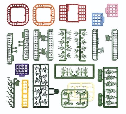 Flower & Plant Set -- Kit, HO, Busch Gmbh & Co Kg 1258