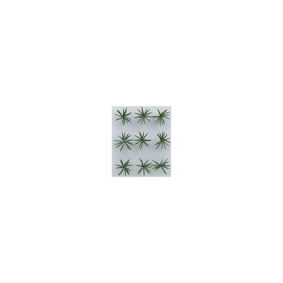 Ferns -- 1′ 2.5cm Wide pkg(9), O, JTT Miniature Tree 95534