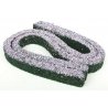 Ornamental Hedges & Shrubbery -- Flowering Hedges (pink, lavender) 2 x 3/4 x 1/2′, O, Scenic Express 512