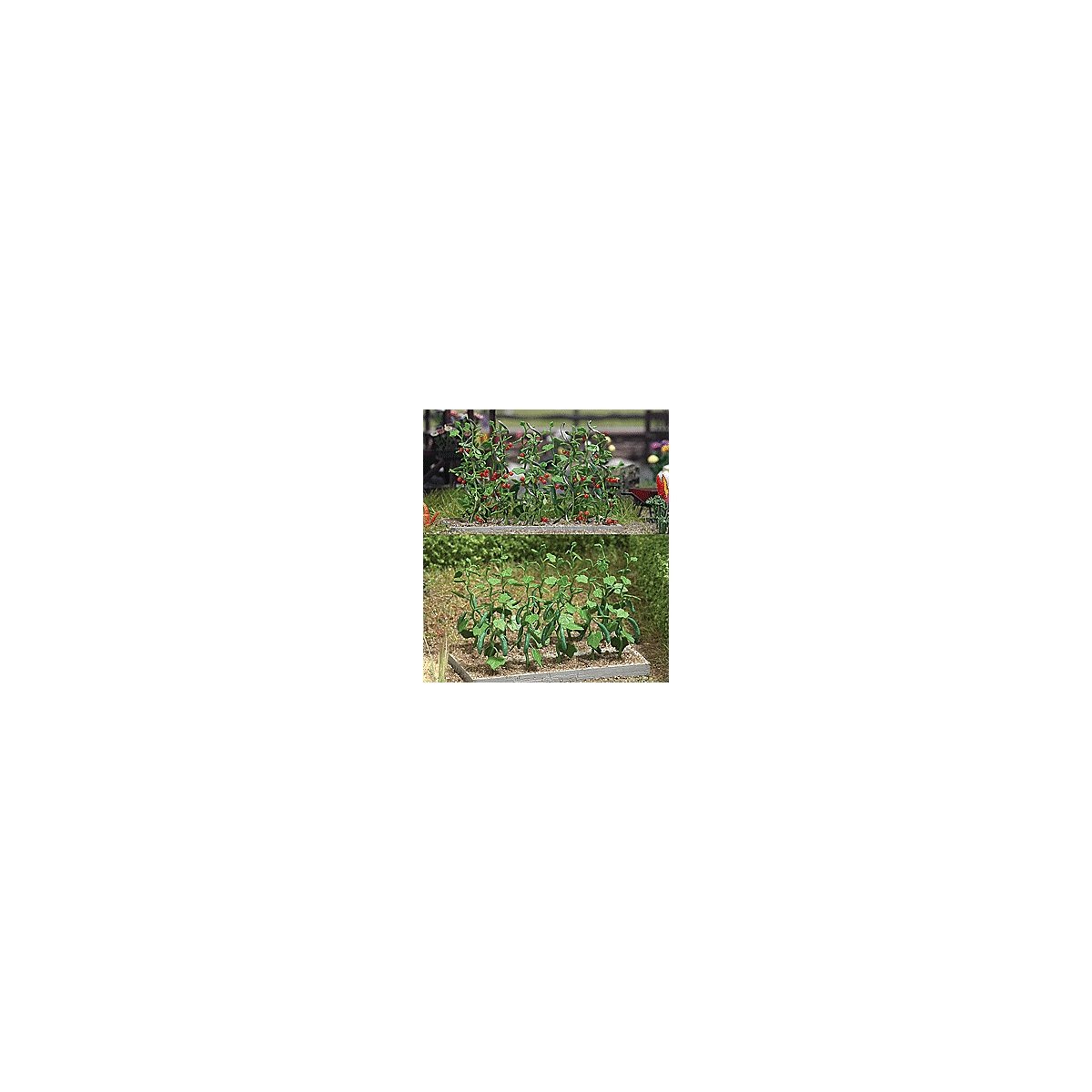 Cucumber & Tomato Plants -- Kit, HO, Busch Gmbh & Co Kg 1214
