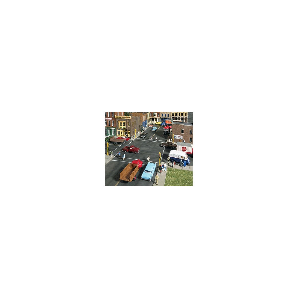 Asphalt Street System -- Kit - Complete Set, HO, Walthers Cornerstone 3194