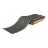 Flexible Self-Adhesive Paved Roadway -- Modern Highways (yellow dashed centerline, white edg, HO, Walthers SceneMaster 1251
