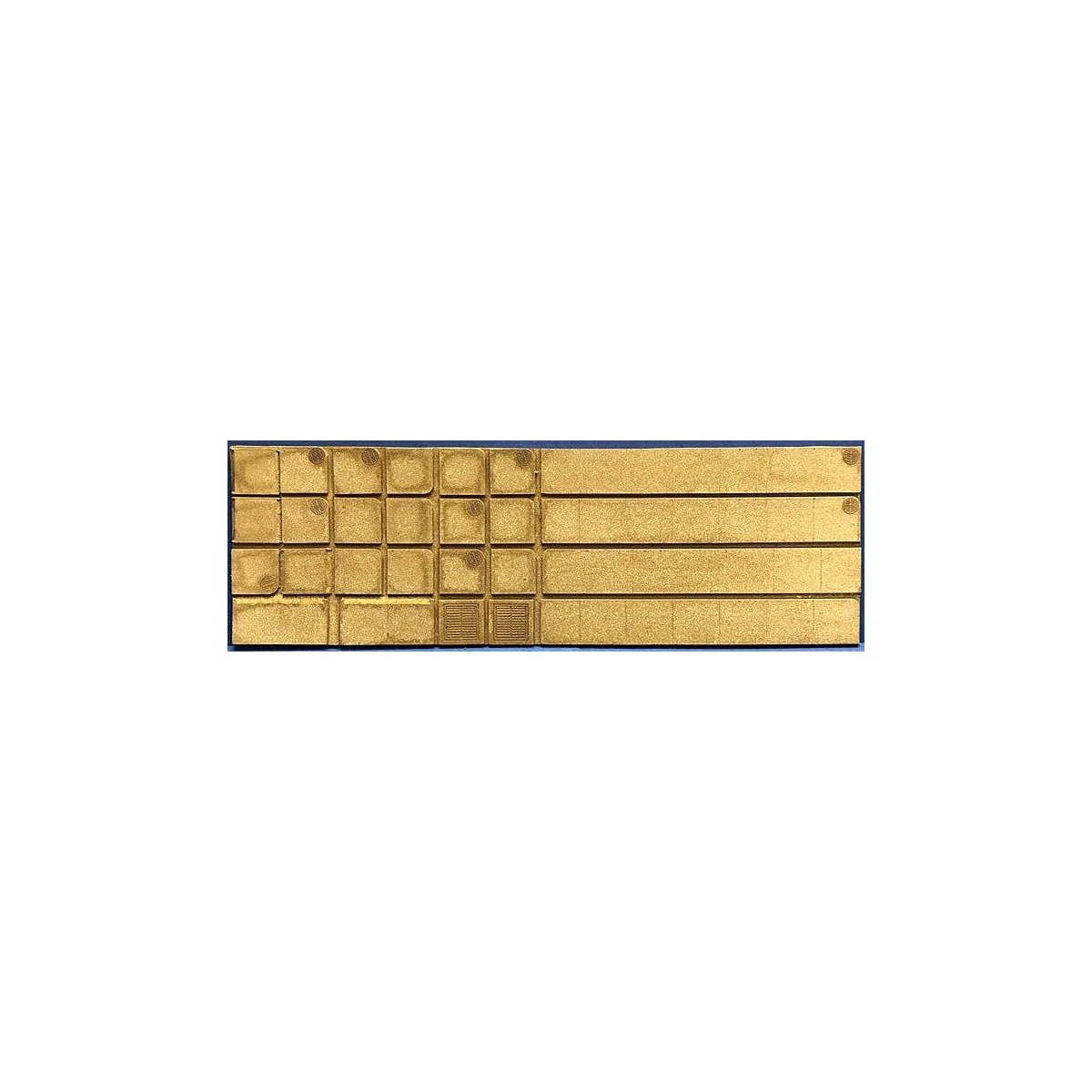 Flexible Concrete Sidewalk Details -- Medium for HO Scale (Matches 214-8680), All Scales, Chooch Enterprises 8681