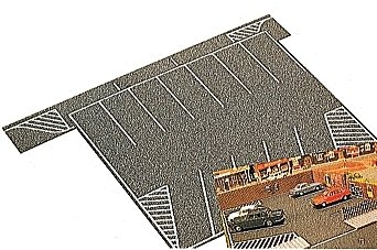 Flexible Parking Lot -- 8 x 6-1/2′ 20 x 16cm, HO, Busch Gmbh & Co Kg 7076