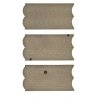 Cobblestone Street Sections -- 10-1/4 x 3-1/8′ 26 x 8cm pkg(3), O, Vollmer Gmbh 48740