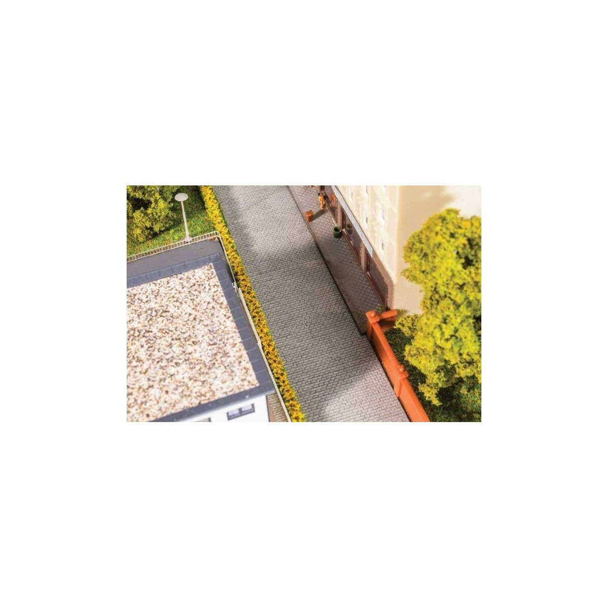 Self-Adhesive Road Surface Sheet -- Cobblestone (light gray), N, Faller Gmbh 272310