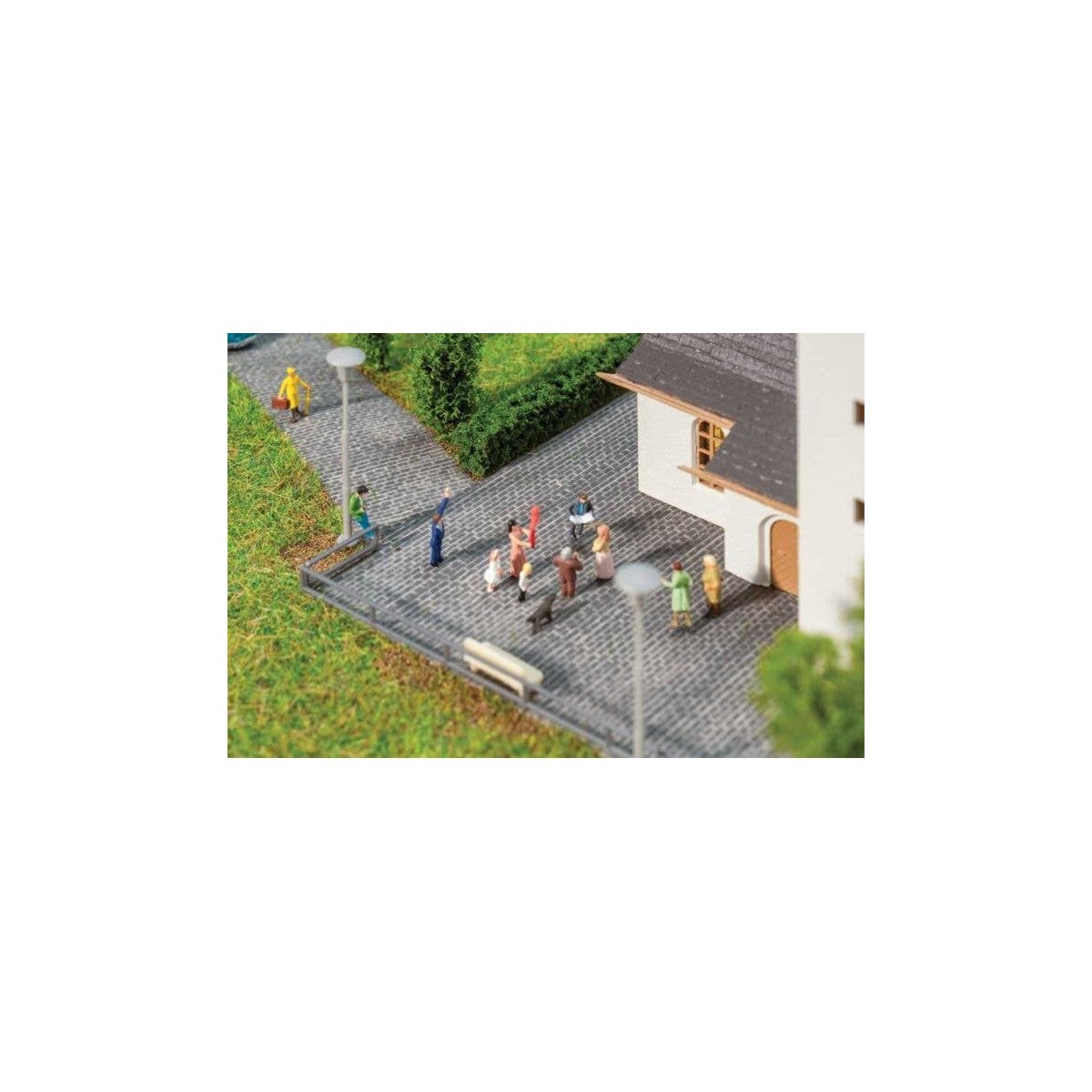 Self-Adhesive Road Surface Sheet -- Cobblestone (dark gray), N, Faller Gmbh 272311
