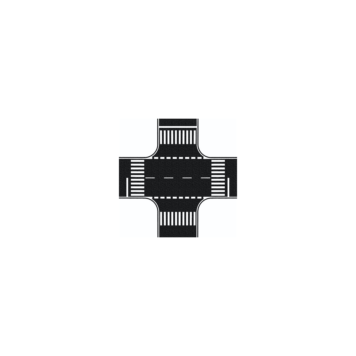 Flexible Pavement Sheet - 8-5/8 x 8-5/8′ 22 x 22cm -- Crossing (Asphalt), HO, Noch Gmbh & Co 60712