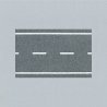 Two-Lane Flexible Roadway w/Markings -- 39-3/8` x 1-9/16` 100 x 4cm, N, Faller Gmbh 272458