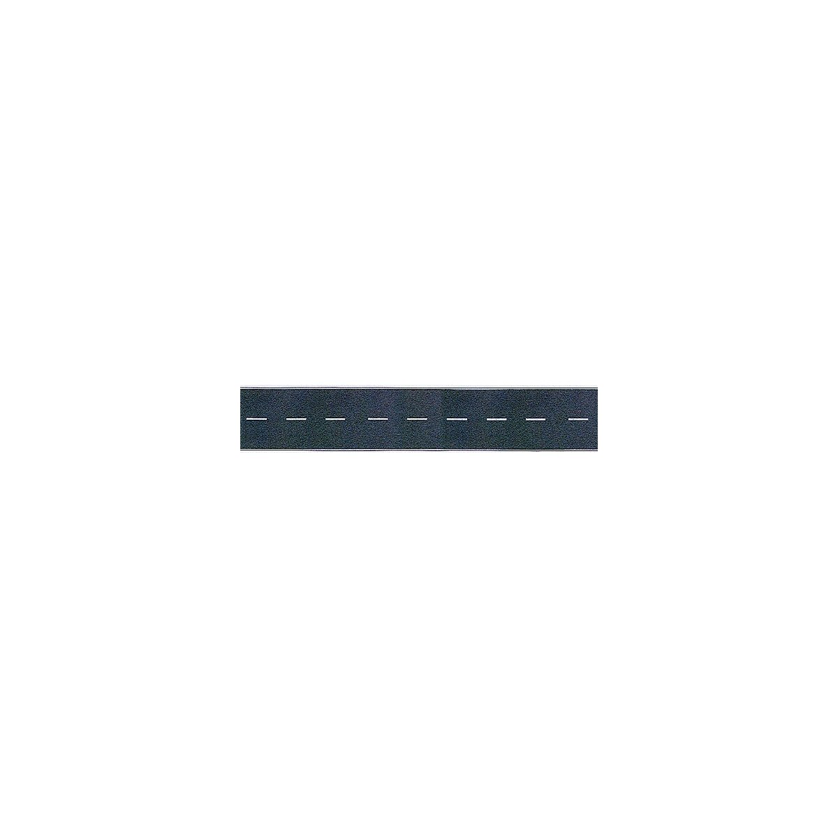 Flexible Self Adhesive 2-Lane Paved Highway -- Straight (white markings) 48′ 120cm, HO, Busch Gmbh & Co Kg 9710