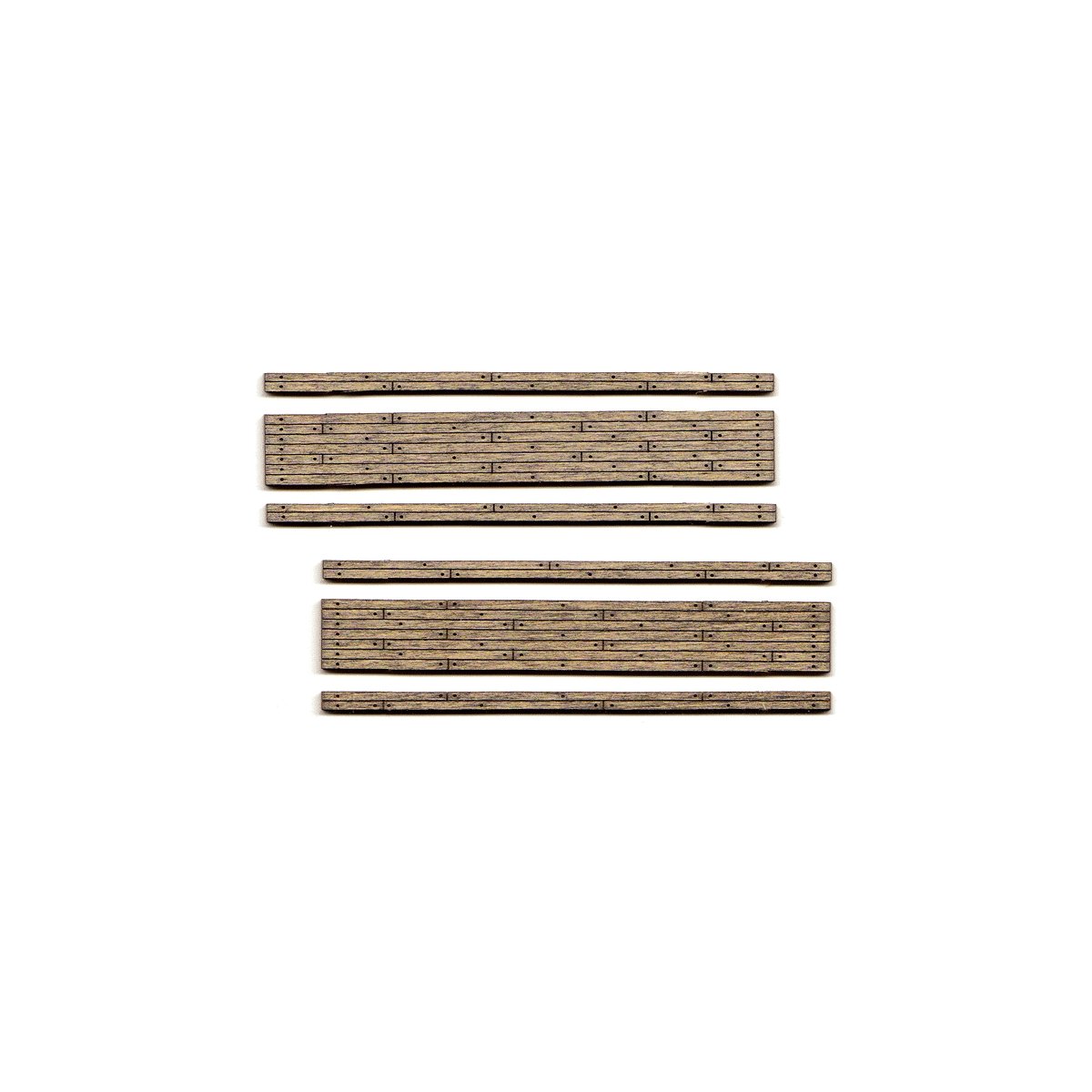 Weathered 2-Lane Wood Grade Crossing -- Kit pkg(2), N, Blair Line 15