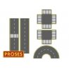 Asphalt Road Set, N, Bachmann Industries 39125