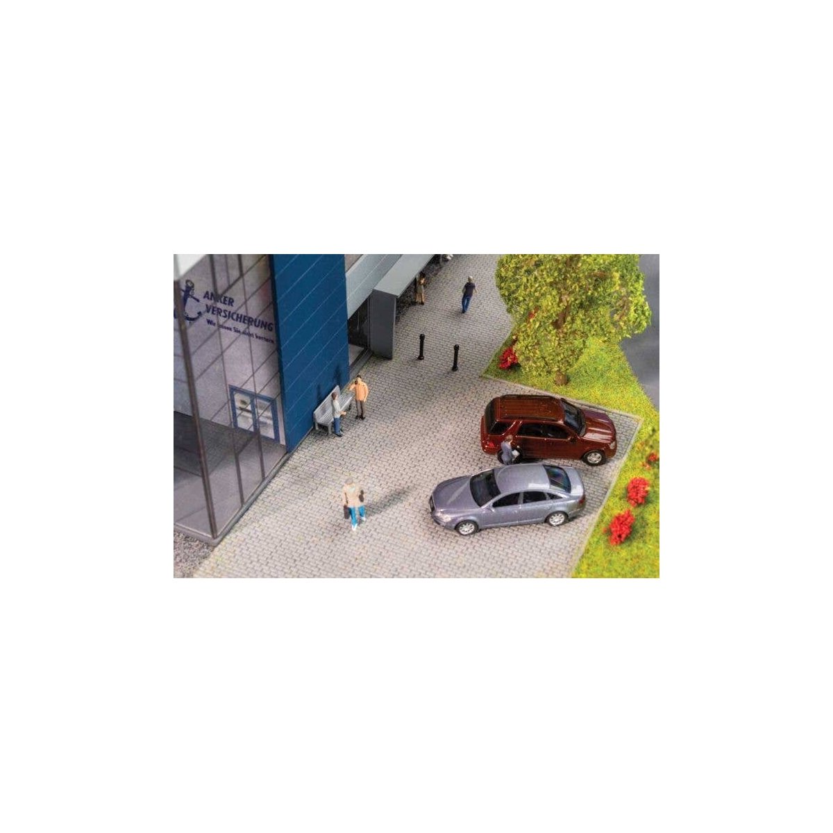 Self-Adhesive Road Surface Sheet -- Cobblestone (light gray), HO, Faller Gmbh 170310