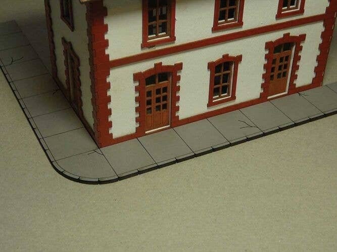 Concrete Sidewalk -- 1 x 4-1/2′ 2.5cm x 1.5m, HO, Bachmann Industries 39104