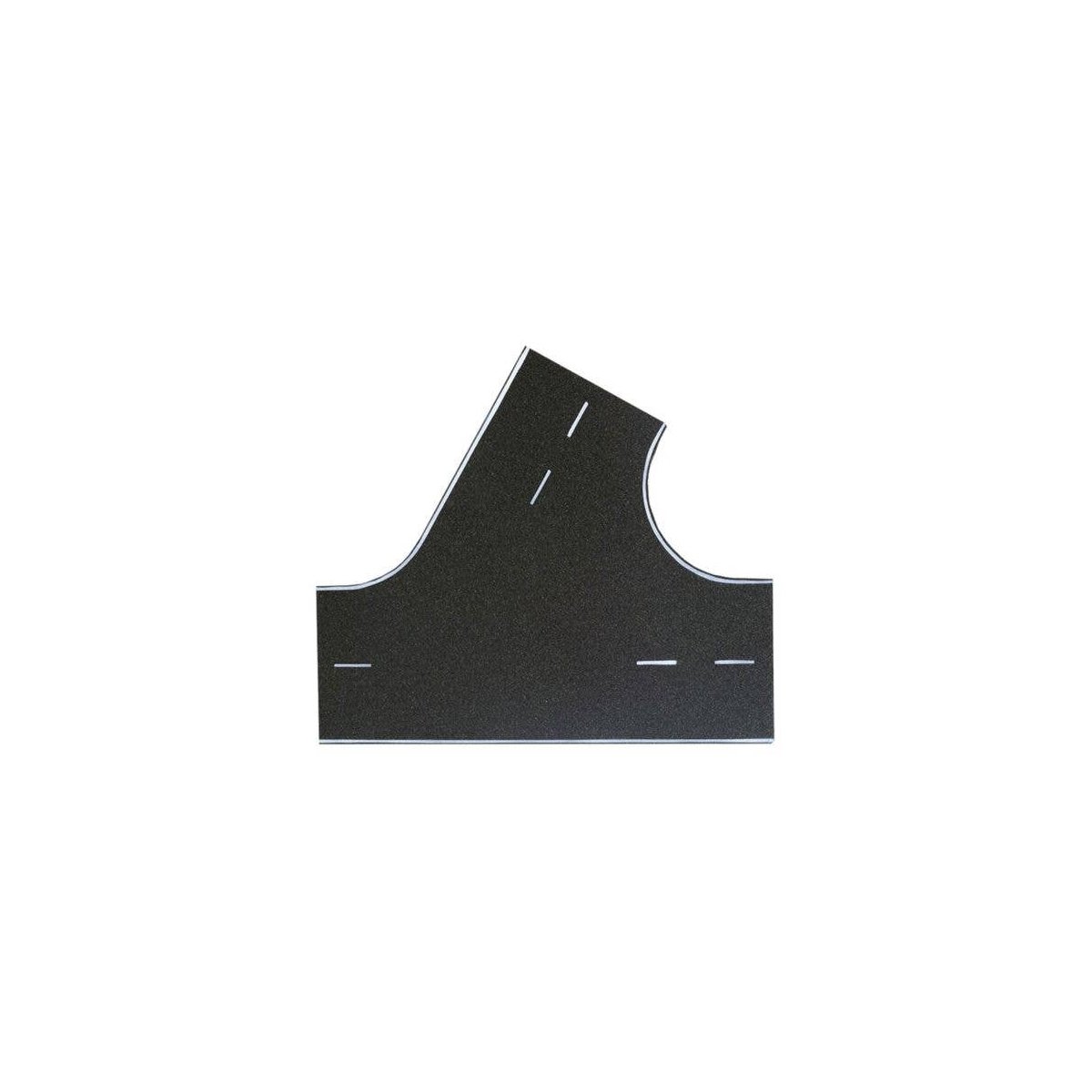 Weathered Asphalt Street 60-Degree Intersection -- 8-11/16 x 7-11/16′ 22 x 19.5cm, HO, Vollmer Gmbh 48262