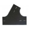 Weathered Asphalt Street 60-Degree Intersection -- 8-11/16 x 7-11/16′ 22 x 19.5cm, HO, Vollmer Gmbh 48262