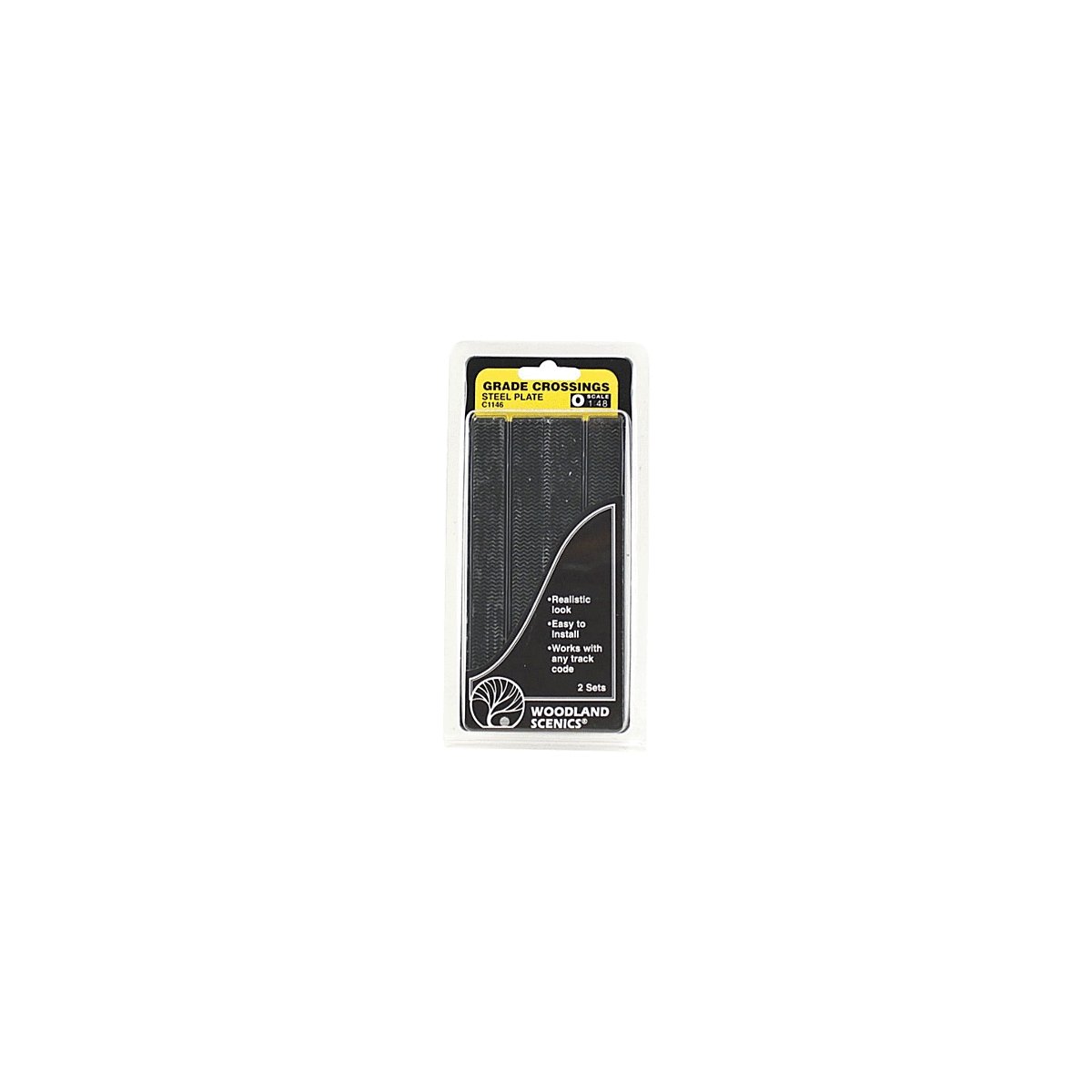 Steel Grade Crossing -- pkg(2), O, Woodland Scenics 1146