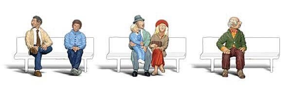 Architectural Models(R) Seated People -- 1/16′, ALL, Woodland Scenics 2031