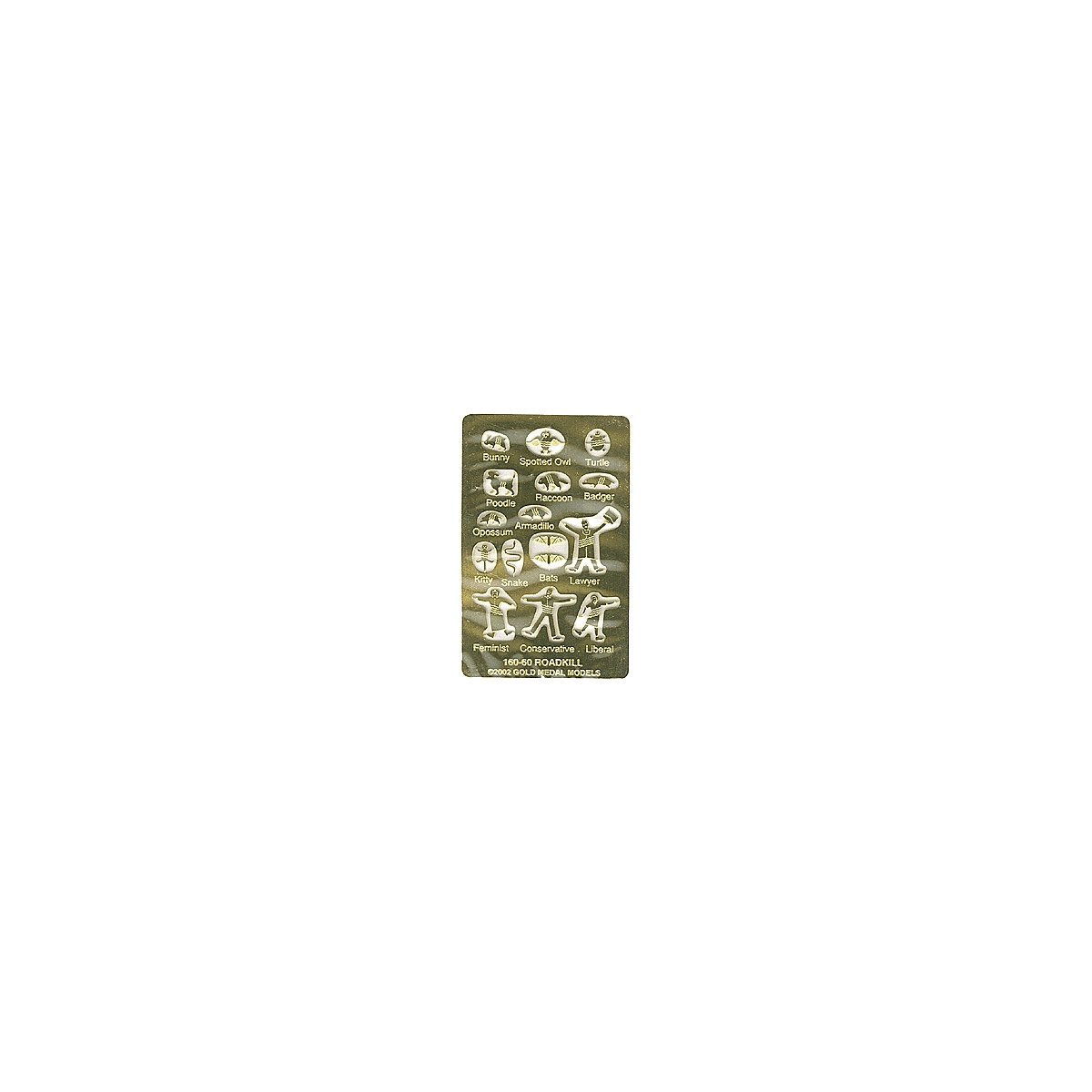 Roadkill -- Flattened Fauna, N, Gold Medal Models 16060