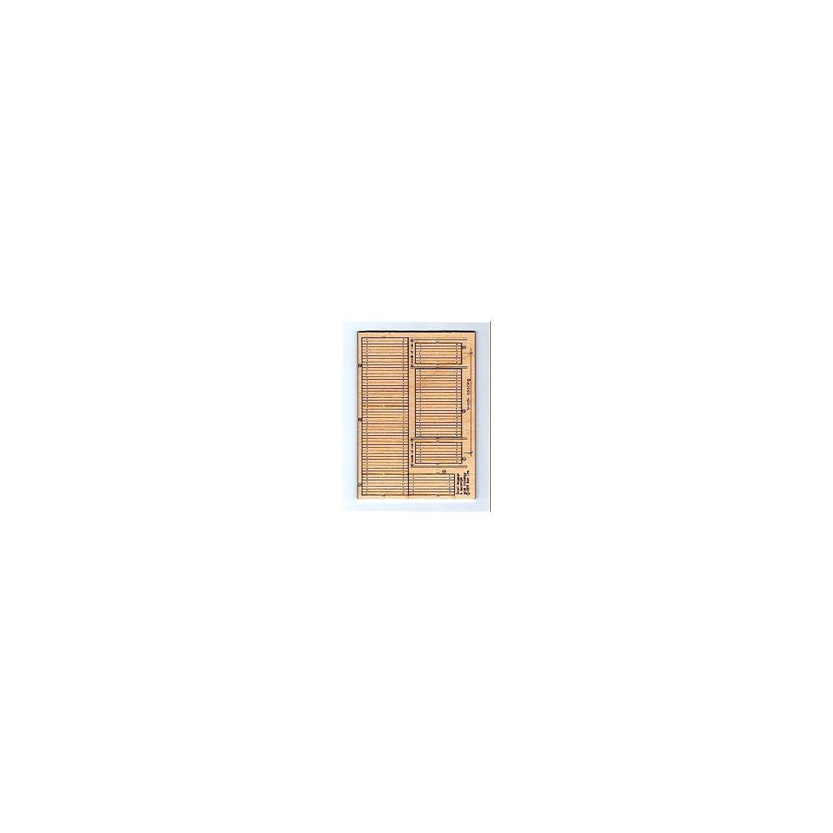 Wood Depot Baggage Cart Crossing, Laser Cut Wood Kit pkg(3), HO, Blair Line 123
