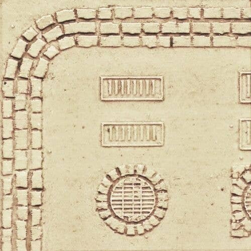 Flexible Roadway - Cobblestone Street Details -- Small for HO & N Scales (Matches 214-, All Scales, Chooch Enterprises 8655