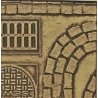 Flexible Roadway - Cobblestone Street Details -- Large for HO, S & O Scales, All Scales, Chooch Enterprises 8659