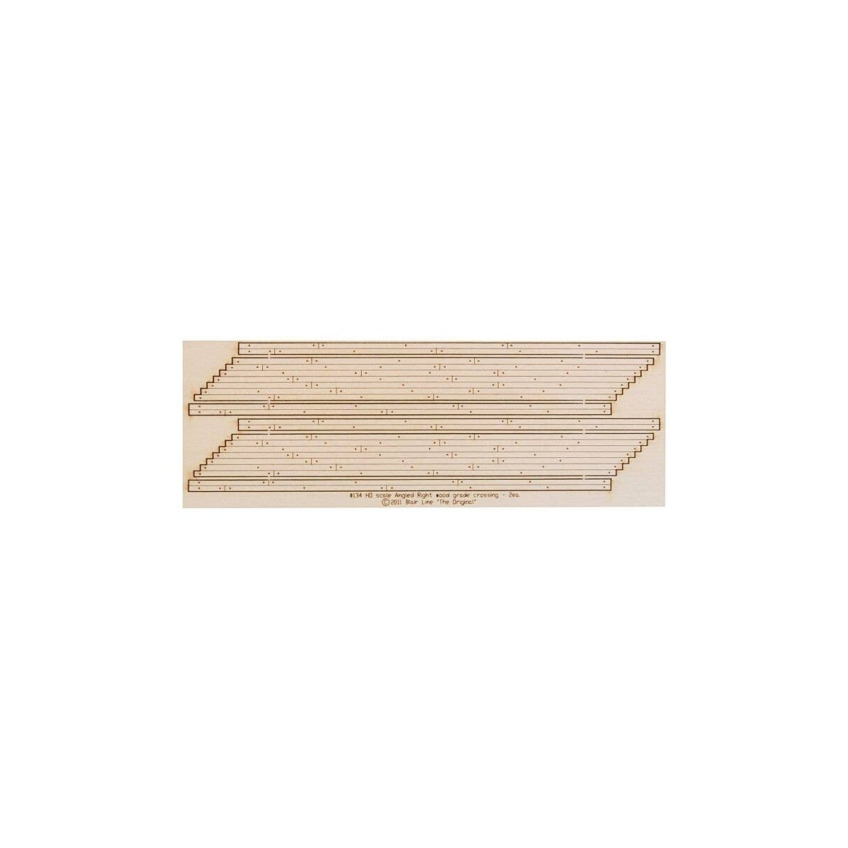 Wood Grade Crossing pkg(2) -- Right Angled, HO, Blair Line 134